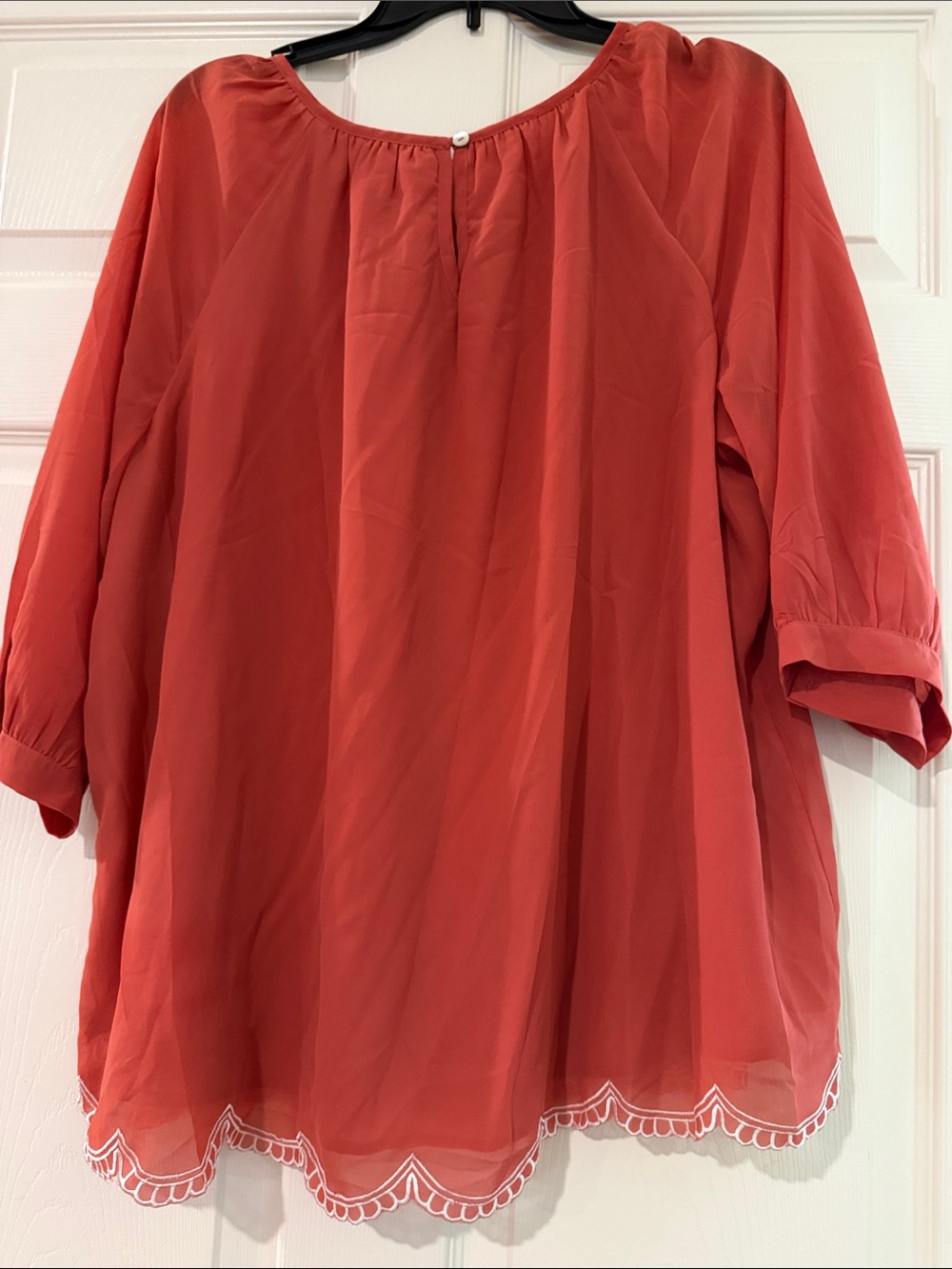Soft Surroundings Rust Floral Embroidered Tunic - Picture 3 of 3